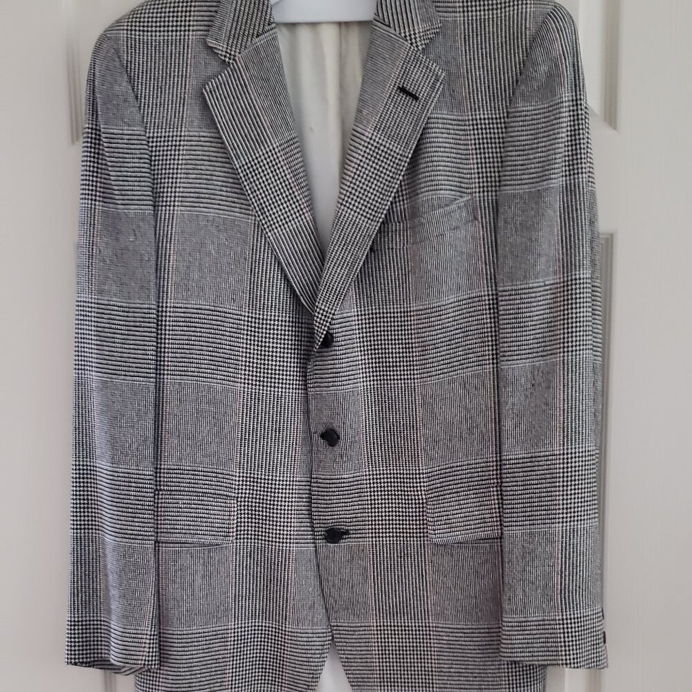 JoS. A. Bank Premier Collection Plaid Sport Jacket